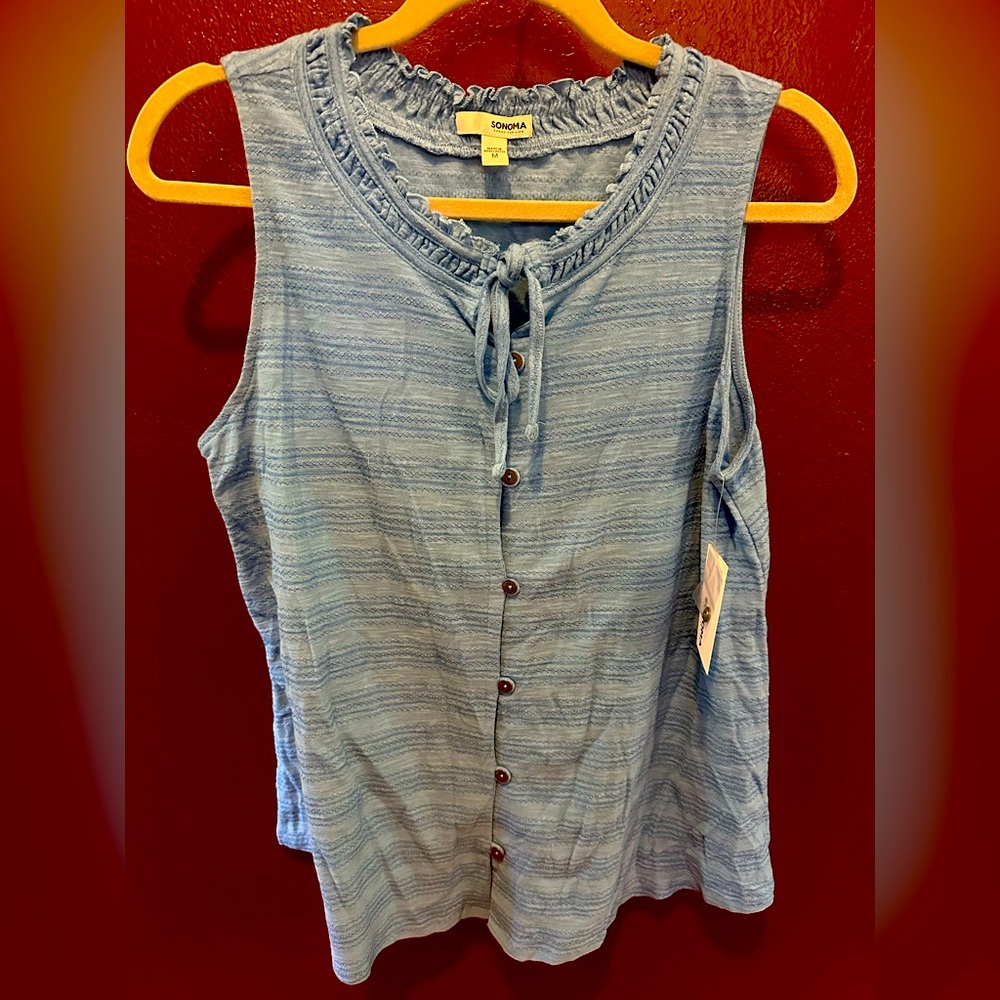 NWT Women’s Sonoma tank top blue M